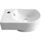 Van Marcke GO Fontein vm go flexy links 41x27x14.2 cm porselein glans wit met overloop