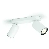 Philips Opbouwspot Pongee Wit 2xgu10