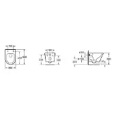 Mueller Afesta toiletpot randloos 52cm mat zwart