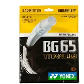 Yonex Unisex - BG65 Ti Badmintonsnarenset voor volwassenen, 10 m witte tennissnaar, ??n maat