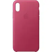 Apple iPhone X Leather Back Cover Roze