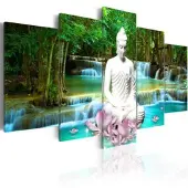 Karo-art Schilderij - Zen Waterfall