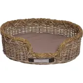 Happy-House Mand Riet Ovaal Met Touw Naturel - Hondenmand