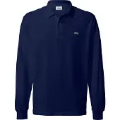 Lacoste Polo Men L1312 Longsleeve Classic Fit Navy Blue-8