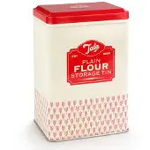 Tala - Bewaarblik Flour, 1950's, Rood/Créme - Tala