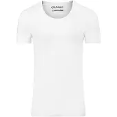 Garage Basis t-shirt diepe ronde hals bodyfit