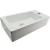 Wiesbaden Rhea fontein rechts 36x18x9cm mini wit
