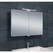 Wiesbaden Spiegelkast met led verlichting 90x60 aluminium