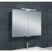 Mueller Basic aluminium spiegelkast 90 met LED verlichting