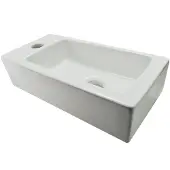 Wiesbaden Rhea fontein links 36x18x9cm mini wit