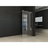 Wiesbaden Less inloopdouche 700 x 2000 x 8 mm nano helder glas/chroom