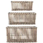 Halay Nest House Doctor opbergmand (set van 3) Naturel