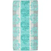 Cawö Handdoek Cawö Cashmere Jacquard Turquase (set van 3)