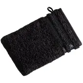 Vossen Washandje Vossen Cult de Luxe Schwarz (set van 6)