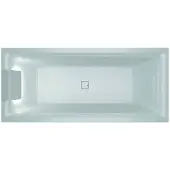 Riho Still Square Ligbad met LED en hoofdsteun links 170x75 cm Wit