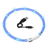 Flamingo Visio light led halsband blauw 70 cm Flamingo