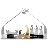 Alessi Kerstdecoratie Bark Crib Stainless Steel
