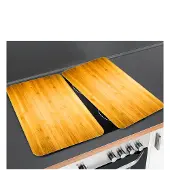 Wenko Kookplaatdeksel Universeel, hout-look (set, 2-delig)