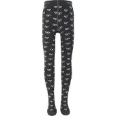 Ewers maillot donkergrijs met zilveren strikjes-98-104