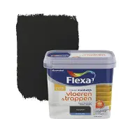 Flexa Mooi Makkelijk vloeren&trappen zwart zijdeglans 750 ml
