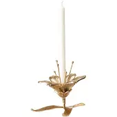 Pols Potten Lilly Kaarshouder Goud - Kaarshouders Messing Gold - 375-225-060