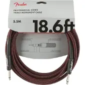 Fender PROFESSIONAL INSTRUMENT CABLE 18.6' RED TWEED