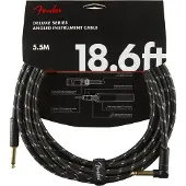 Fender DELUXE INSTRUMENT CABLE STRAIGHT/ANGLE 18.6' BLACK TWEED
