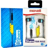 Maxell EB-Share In-Ear kleur Blauw-Zwart