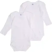 Sanetta Baby Lichamen 1/1 Arm Wit -dubbelpakje- | Maat: 74