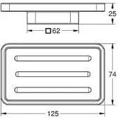 GROHE Selection Cube zeepschaal