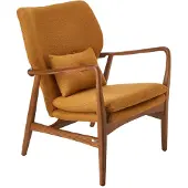 Pols Potten Chair Peggy Fabric Smooth Ochre
