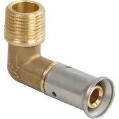 Henco pers puntstuk haaks 90deg messing 3/8"x16mm