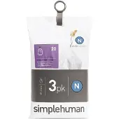 Simplehuman Vuilniszakken Code N - 45-50 Liter (60 stuks)