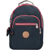 Kipling Rugzak 'Clas Seoul S' donkerbeige / nachtblauw / rood