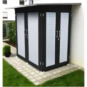 Weka GartenQ tuinhuis, maat 1, antracietkleur