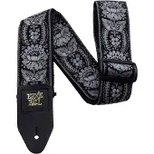 Ernie Ball Classic Jacquard - Gitaarriem - Silver Orleans - Polypropeen - Leren Uiteinden - Delrin Gesp - Verstelbaar 104-182 cm - Breedte 5 cm