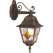 QAZQA Vintage buiten wandlantaarn brons - Antigua Down