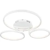 QAZQA Moderne plafondlamp wit incl. LED en dimmer- Rondas