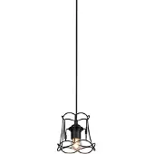 QAZQA Retro hanglamp zwart 15 cm - Granny Frame