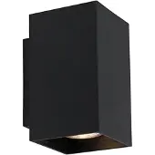 QAZQA Moderne wandlamp vierkant zwart - Sandy