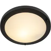 QAZQA Moderne plafonnière zwart IP44 - Yuma 31