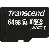 Transcend microSDXC 64GB Class 10 300x + SD Adapter
