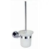 Best design Toiletborstelhouder Rome Chroom/Glas