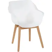 Hartman Tuinstoel Hartman Sophie Armchair Teak Royal White Natural (set van 2)
