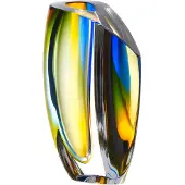 Kosta Boda Mirage vaas 21 cm Blauw-barnsteen