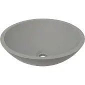 Mueller Mira wastafel solid surface rond 43x13cm betonlook