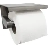 Mueller toiletrolhouder met planchet 304-RVS