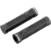 Reverse Components Stamp Single Lock-on Grips Zwart 135 mm