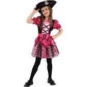 Generik Roze piraten zeerover kostuum voor meisjes - Verkleedkleding - Maat 98/104