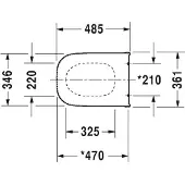 Duravit D-Code closetzitting Vital wit